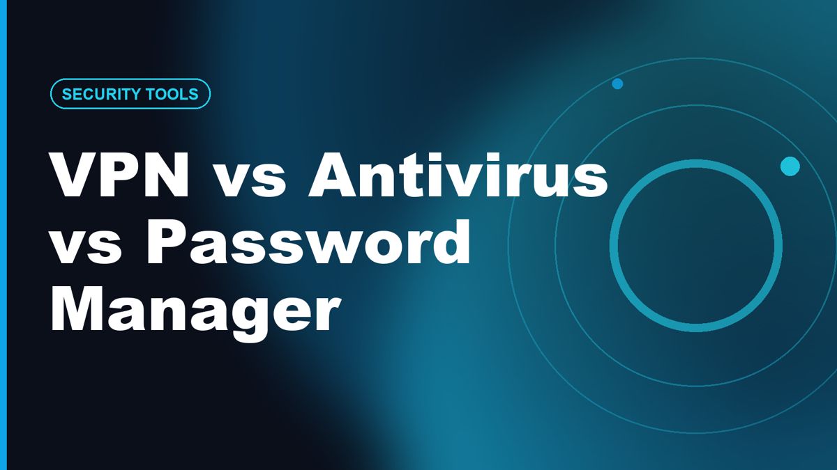 VPN vs Antivirus vs Password Manager: What You Need First